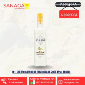 Guerpo Supérieur Pina Colada 70CL 15% Alcool 01 bouteille. whisky de qualité.