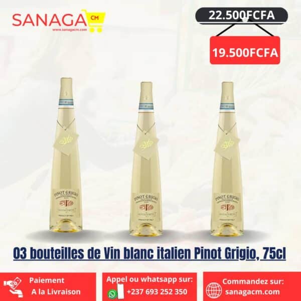 Vins Blanc Italien Pinot Grigio 75 CL.