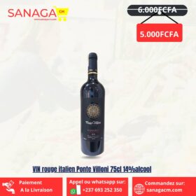 Vin Rouge Italien Ponte Villoni 75 cl 14% alcool