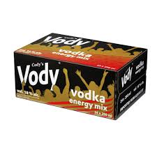 carton de 24 canettes Vody vodka énergy mix 18%ALC