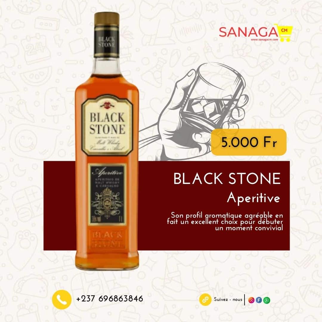 whisky Black stone apéritive